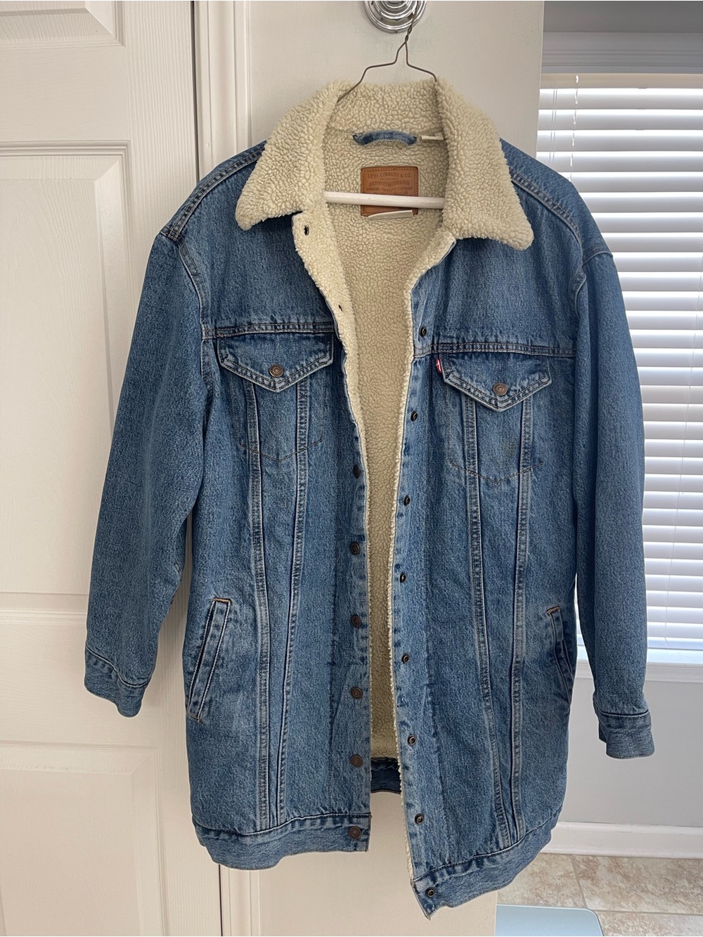 Levi’s Long Sherpa-Lined Denim Jacket